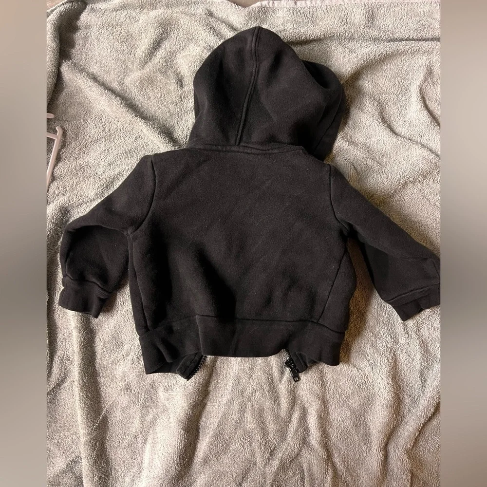 Infant black zip up jacket